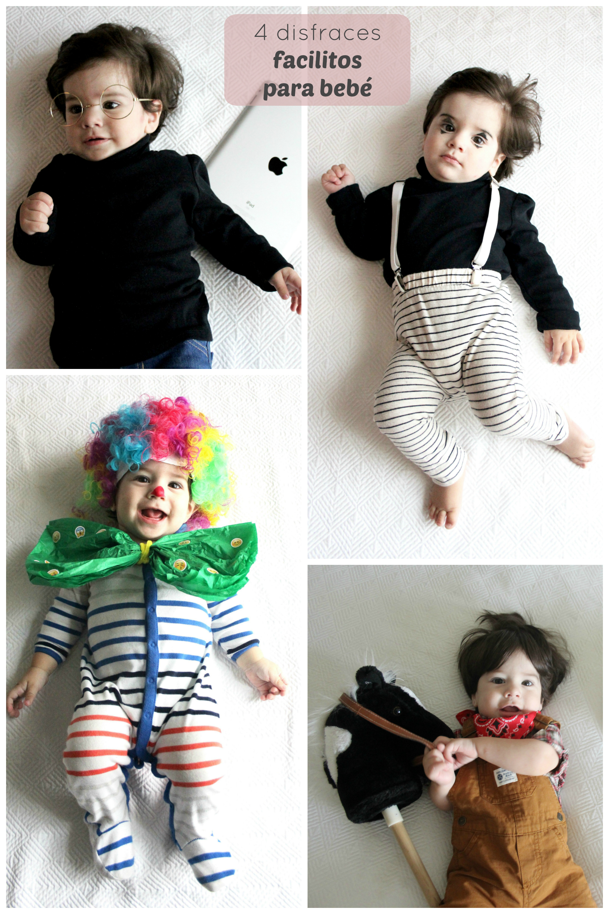 4 disfraces faciles bebe | criandoando.com