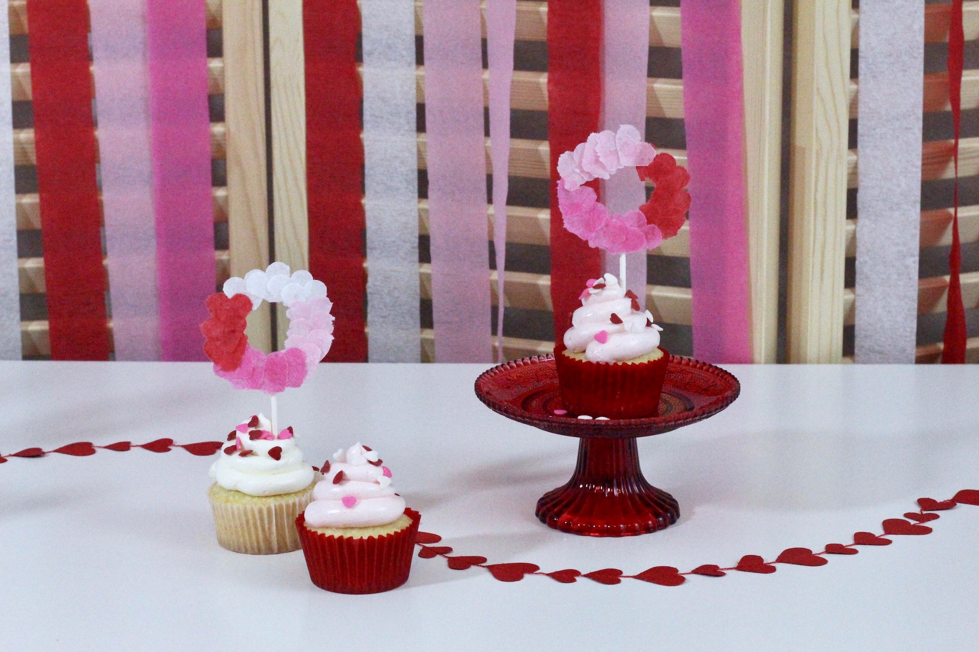 Cupcake Topper para Valentines Day