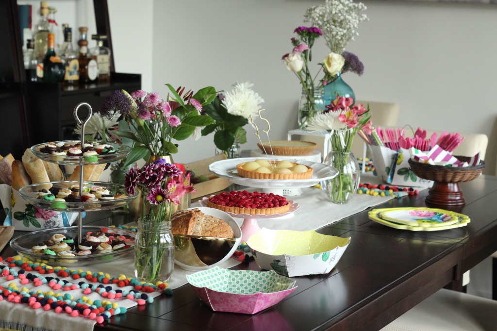 decoración con flores