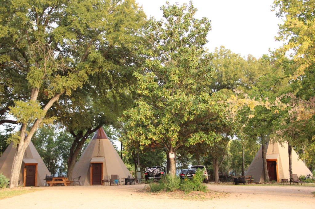 camping in a Tipi