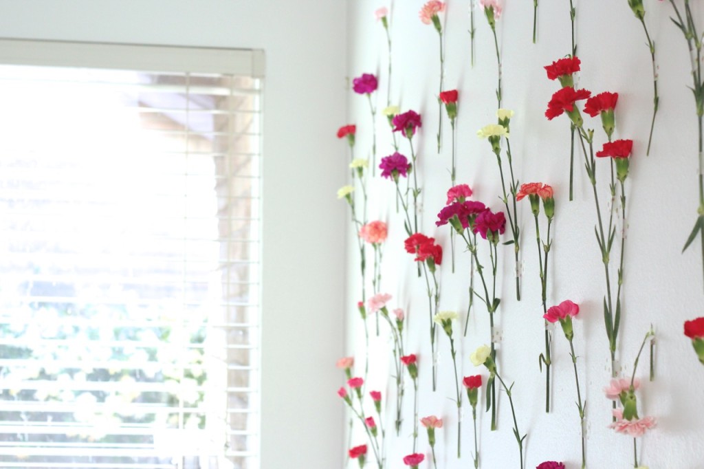 Pared de flores - criandoando.com